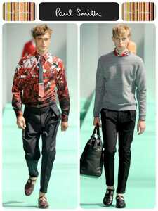 超稀少 13SS Paul Smith ポールスミス メインライン 最高級ローズプリントコットンレギュラーカラーシャツ S 美品 ロンドン コレクション