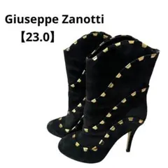 ✨GiuseppeZanotti✨スエードブーツ ピンヒール ゴールド