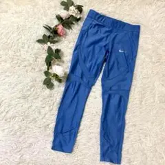 NIKE DRI-FIT スパッツ レギンス サイズL ロゴ ライトブルー