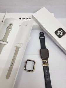 【58039.0107H】　中古　Applewatch　アップル　ウォッチ　SE　40ＭＭ　10N-X　WR-50　ピンクゴールド　ベルト付き　通電確認済