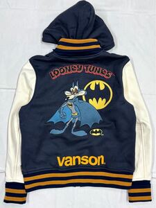 VANSON LOONEY TUNES バンソン ルーニー コラボ ワーナー100周年記念 ボンディング スタジャン アウター LTV-2404 ネイビー Mサイズ