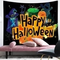 タペストリー金具付H13　ハロウィン　Halloween　パーティグッズ記念撮影