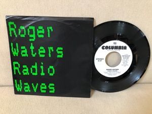 プロモ白盤　Pink Floyd Roger Waters Radio Waves 7inch A/B面同曲　ジャケ・盤良好