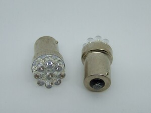 ＜LEDS17Y-002＞ 2個セット 9 LED使用　ウインカー（黄色） S25 シングル球　（BA15ｓ）