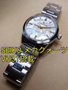 銀 Pagani design パガーニデザイン SEIKO VH31 メカクォーツ オマージュ サファイアガラス ステンレス 40mmケース メタルバンド