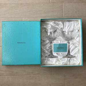 未使用　TIFFANY&Co. ワイングラス　フローレット　箱入り　2個セット