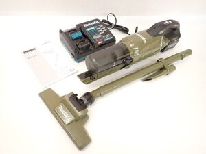 makita マキタ 40Vmax サイクロン一体式 充電式クリーナー CL003GRDO オリーブ バッテリー/充電器/説明書付き □ 70DC5-1