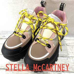 未使用 STELLA McCARTNEY 厚底 スニーカー レザー レディース ステラマッカートニー 38 約24m