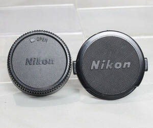 110504 【良品 ニコン】 Nikon 52mm レンズキャップ＆ LF-1 レンズリアキャップ