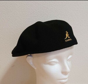 L 新品 KANGOL WOOL 504 ハンチングキャップ カンゴール ハンチング キャップ ウール 0258BC ブラック 黒