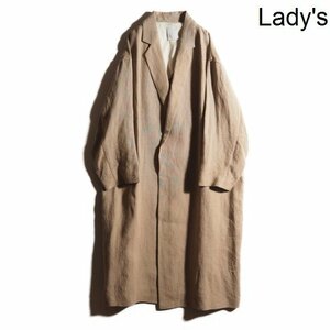 K3570P ▼HAVEL studio ハーヴェルスタジオ アパルトモン 購入▼ 新品 22SS LI/SI TAILORED COAT リネンシルクコート ベージュ 春夏 rb mks