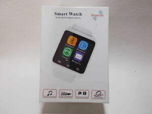 スマートウォッチ Bluetooth スマートデジタル 腕時計 watch smart ウォッチ ホワイト 【時刻設定の日本語説明書付】　a-4