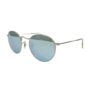 中古A/美品 Ray-Ban レイバン サングラス RB3447 019/30 ROUNDMETAL ラウンドメタル グラディエント ユニセックス シルバー 20498624