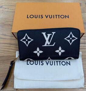 【ほぼ未使用】ルイヴィトン モノグラムアンプラント ジッピーウォレット ブラック LOUIS VUITTON 長財布 ジッピーウォレット 男女兼用