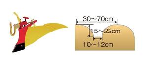 ホンダ　ミニ耕うん機　サラダ FF300 FFV300 FF500用　ニューイエロー培土器（尾輪無し）（畝立て）　11012