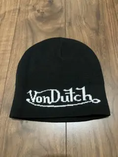 VonDutch ニット帽 ロゴ入り