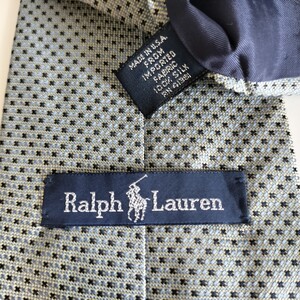 RALPH LAUREN（ ラルフローレン)灰色点々ネクタイ