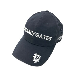 【1円】PEARLY GATES パーリーゲイツ キャップ ネイビー系 FR [240101302437]