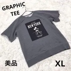 美品☆GRAPHIC TEE スウェットTシャツ　ディズニー　ミッキー　XL