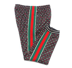 19AW 極美品 GUCCI グッチ GGスター テクニカルジャージー ウェブ サイドライン ジョギングパンツ 575735 メンズ M トラックパンツ