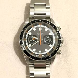 【美品】TUDOR チューダー チュードル ヘリテージクロノグラフ 70330N グレー ギャランティ 保証書付き