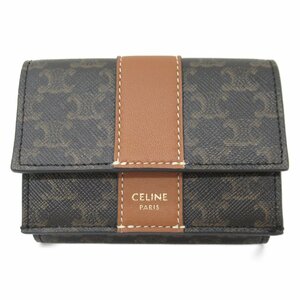 セリーヌ Wホック財布 ブランドオフ CELINE キャンバス Wホック長財布 コーティングキャンバス 中古 レディース