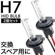 補修用/スペアー　HIDバルブ（バーナー）　35W　H7　緑色発光　2個セット