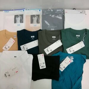 未使用 UNIQLO ユニクロ WOMEN レディース M エアリズム タンクトップ Tシャツ クルーネックT カーディガン 11点セット 大量 まとめ売り