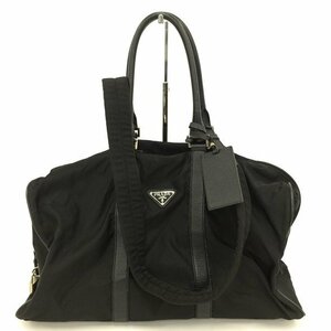 PRADA プラダ ナイロン ボストンバッグ 44 V60X ギャランティカード付き【CFAE5003】