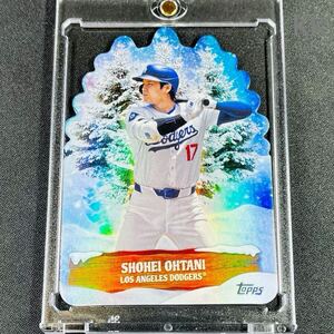 最新 2024 Topps Holiday 大谷翔平 No.EG-6 ダイカット インサートカード ホリデー