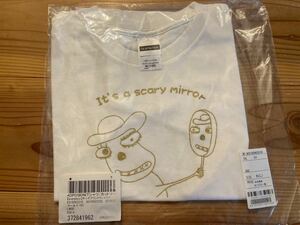 送料込み！新品未使用 la.ampleiur プリントTシャツ 半袖シャツ130 Lサイズ 白×ゴールド 定価1200円 子供服 キッズ