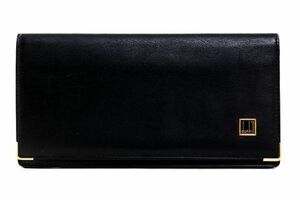 Alfred Dunhill ダンヒル レザー ブラック 長財布 札入 #22270