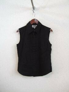 NATURALBEAUTY黒ノースリーブシャツ(USED)20914