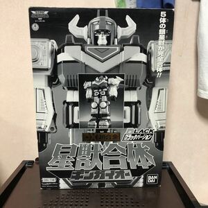 1000 当時物 BANDAI 星獣戦隊ギンガマン GD-11B DX超合金 星獣合体 ギンガイオー ブラックバージョン ブルマァク マルサン 旧バンダイ