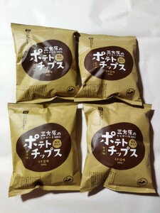 三方原のじゃがいも100％ポテトチップス　うす塩味　100g×4袋　希少品