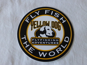 FLY FISH YELLOW DOG FLYFISHING ADVENTURES ステッカー イエロードッグ フライフィッシング アドベンチャーズ FLY FISHING