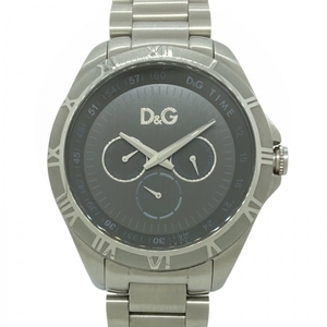 D&G(ディーアンドジー) 腕時計 - メンズ TIME/クロノグラフ グレー