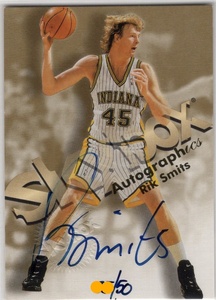 Rik Smits ＜ 98-99 Fleer SkyBox Premium Autographics Century Marks ＞ 50枚限定 直書き 直筆サイン