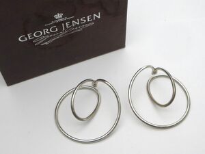 1000円スタート イヤリング Georg Jensen ジョージジェンセン アライアンス 925刻印 総重量約12.0g シルバー アクセサリー 4 G60035