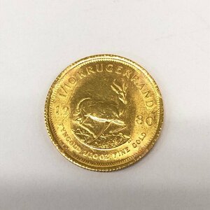 K22　南アフリカ共国　クルーガーランド金貨　1/10oz　1980　総重量3.3g【CEAZ9038】
