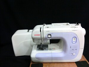 1000円スタート ミシン JANOME MODEL502 ジャノメ ハンドクラフト 手工芸 通電確認済み 蛇の目 ジャノメミシン ケース付 12 ミD1030