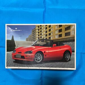 未組立 アオシマ プラモデル 1/24 スズキ カプチーノ EA11R型 SUZUKI Cappuccino ザ・ベストカーシリーズ No.27 1991