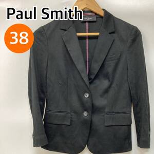 Paul Smith ポールスミス ジャケット テーラードジャケット ブレザー レディース ブラック 日本製 38サイズ【CT741】