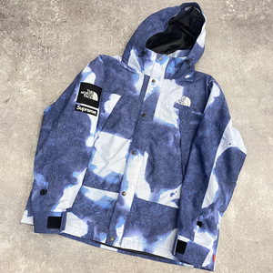 ● SUPREME シュプリーム THE NORTH FACE ザ ノース フェイス 21AW Bleached Denim Print Mountain Jacket NP52100I 104