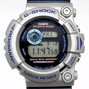 G-SHOCK ジーショック 【ITNIJ4HC0EE0】 GW-200K-2 FROGMAN イルクジ2001 フロッグマン タフソーラー シルバー×ネイビー イルカクジラ会議