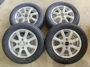 イボ付きバリ山 アルミ付(WW6D002)13x4.0B 4穴 100 + YOKOHAMA ice GUARD iG60 155/65R13 73Q 2023年 スタッドレス 冬タイヤ 送料無料