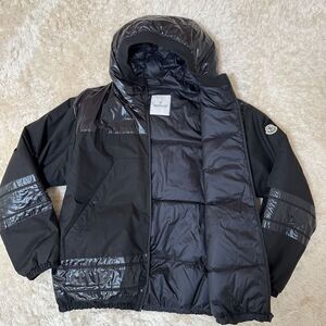 ★極美品！！ 超希少サイズXL相当！！ 定価25万7400円 MONCLER モンクレール FRAGMENT フラグメント 22AW 切替 ダウン ジャケット ブラック