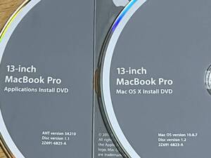 ☆ MacBook Pro（13-inch, Early 2011 MC700J/A）用 Mac OS X Install DVD 10.6.7 送料込 クリーニングクロス、製品マニュアルセット A1278