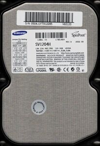 SAMSUNG SV1204H 120GB ATA/IDE 5400rpm