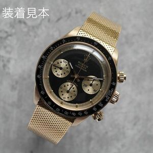 BEAR ベアー 18K YG ブレスレット メッシュ ベルト ROLEX ロレックス 等に